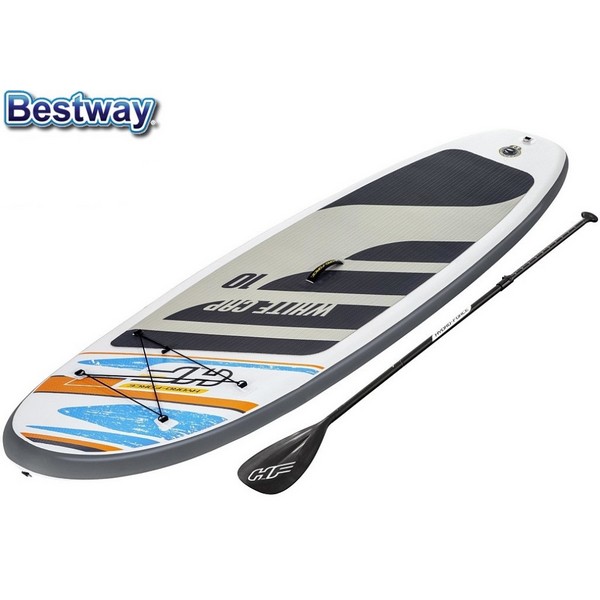Продукт Bestway - Надуваем SUP борд 10 инча, 3.05x84x12 cm, с гребло, помпа, лиш и раница за съхранение в комплекта - 0 - BG Hlapeta